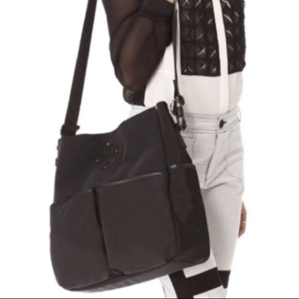 Tory Burch Marion Black Nylon Travel Baby Bag Diaper Bag
